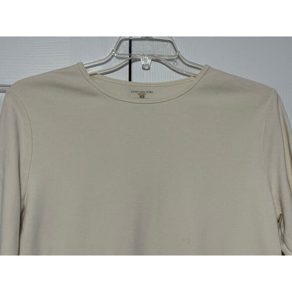 Jones New York Sport Off-White Long Sleeve Crewneck T-Shirt, Size 1X - Picture 3 of 5